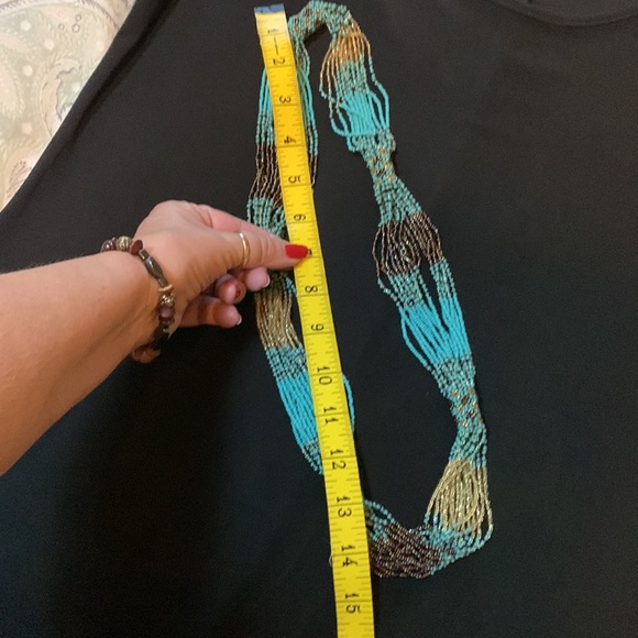 Multi-Strand Beaded Necklace - Picture 4 of 4